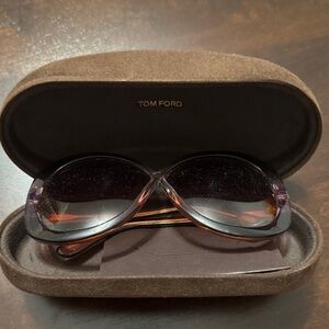 Tom Ford Women's Purple and Black Sunglasses
